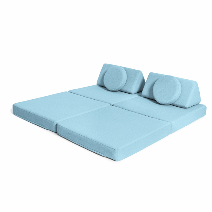 Kindersitzmöbel in hellblau – skandinavisches Design mit Komfort